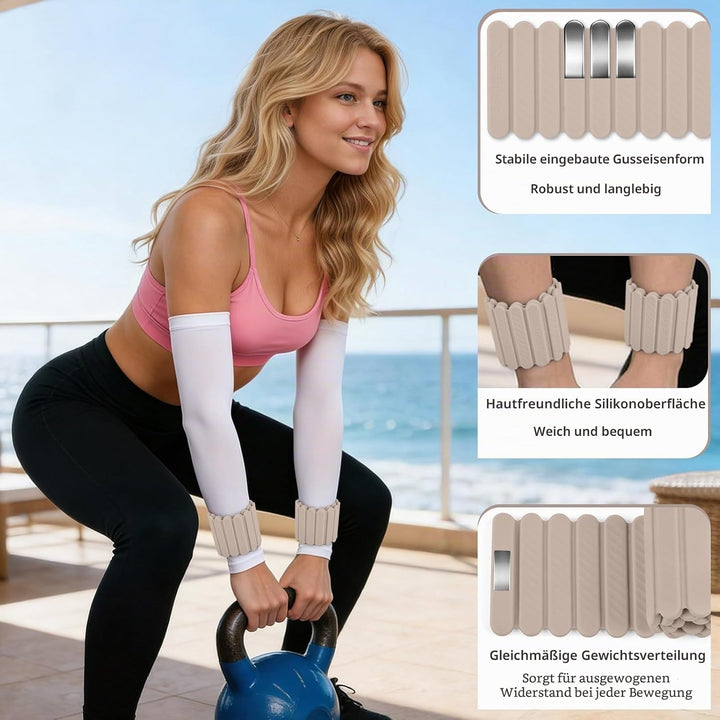 Abahub Magnetische Gewichte Hand Fuss Wrist Ankle Weights Handgelenk Gewichte für Beine und Arme Set