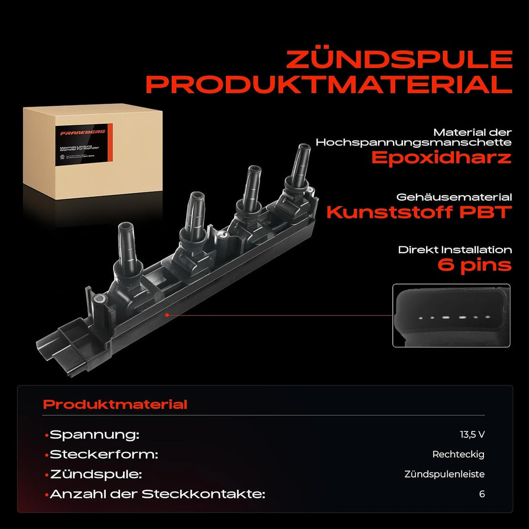 Zündspule für 307 3A C 3E 3B 406 8B 8E F 8C 6D_ 6E_ 607 9D 9U 807 E 2000-2018 5970.84