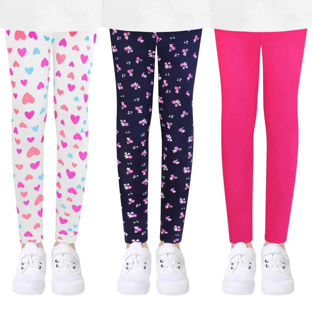 L&K-II Mädchen Leggings Hohe Taille Strumpfhosen Kinder Hosen Casual Stretch Mädchen Baumwolle Leggi