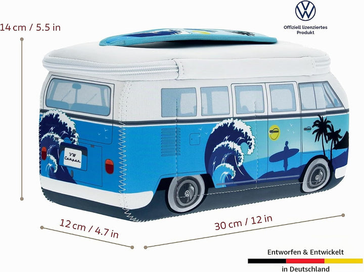 BRISA VW Collection - T1 Bulli Bus Kulturbeutel Kosmetiktasche | Volkswagen Universaltasche Waschbeu