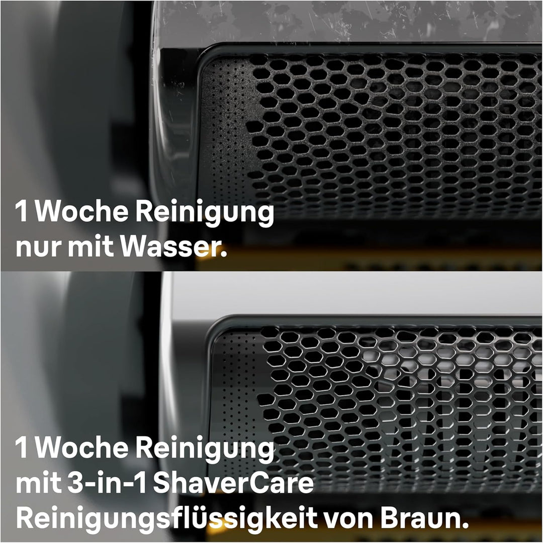 Braun 3-in-1 ShaverCare Reinigungskartuschen für Reinigungsstationen, reinigt 10x besser als Wasser,