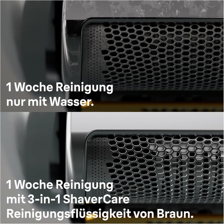 Braun 3-in-1 ShaverCare Reinigungskartuschen für Reinigungsstationen, reinigt 10x besser als Wasser,