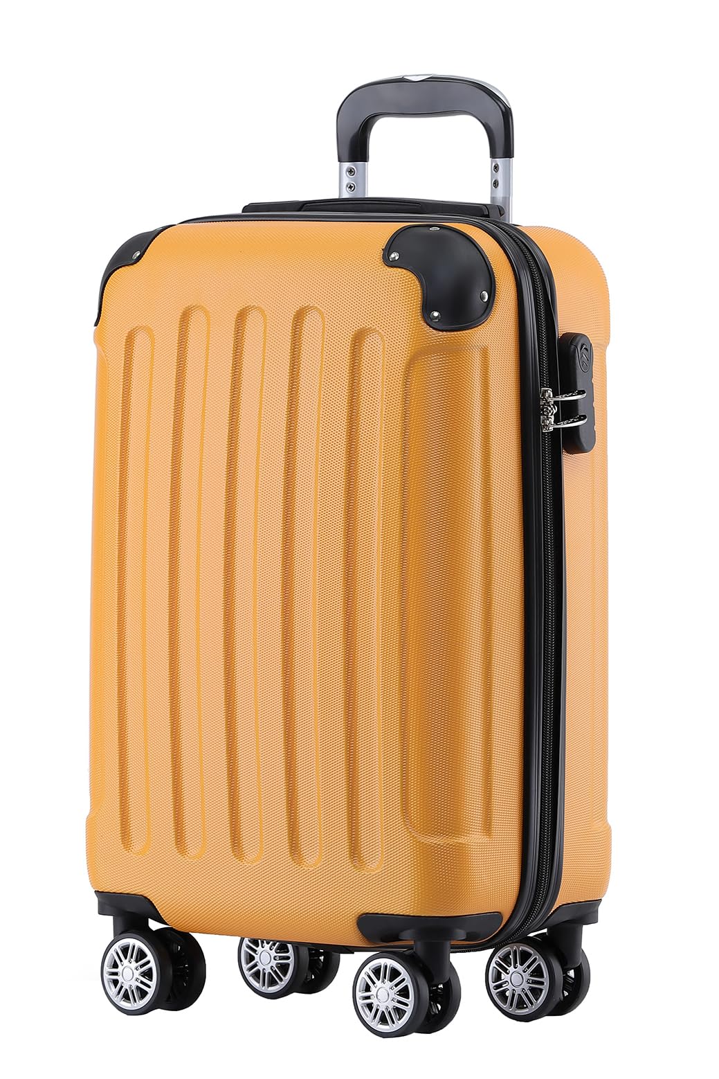 BEIBYE Hartschalen-Koffer Trolley Rollkoffer Reisekoffer Sicherheit Zahlenschloss Zwillingsrolle ABS