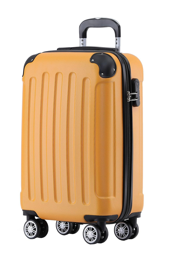 BEIBYE Hartschalen-Koffer Trolley Rollkoffer Reisekoffer Sicherheit Zahlenschloss Zwillingsrolle ABS