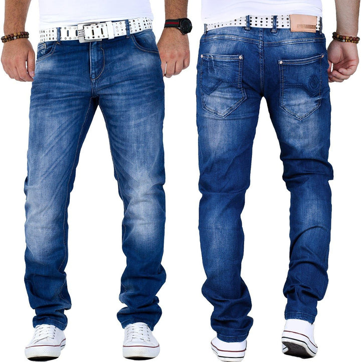 Cipo & Baxx Herren Jeans – Stilvolle Männer Jeans mit 5-Pocket-Design | Kontrastnähten & verzierten