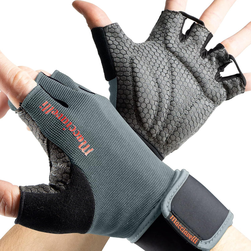 MACCIAVELLI® Fitness Handschuhe Herren Damen - Trainingshandschuhe für Krafttraining, Kraftsport, Bo