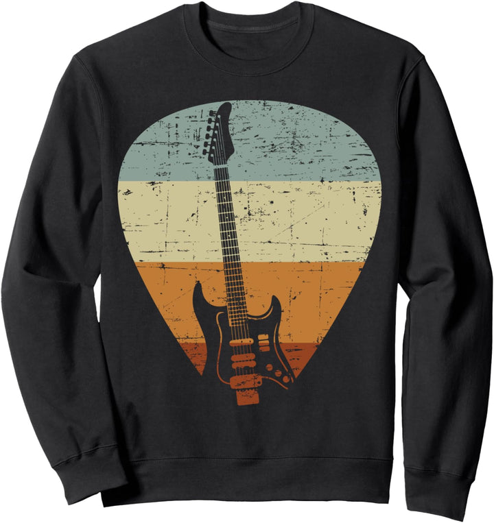 E-Gitarre Plektrum Gitarrist Musik Musiker Gitarrenspieler Sweatshirt