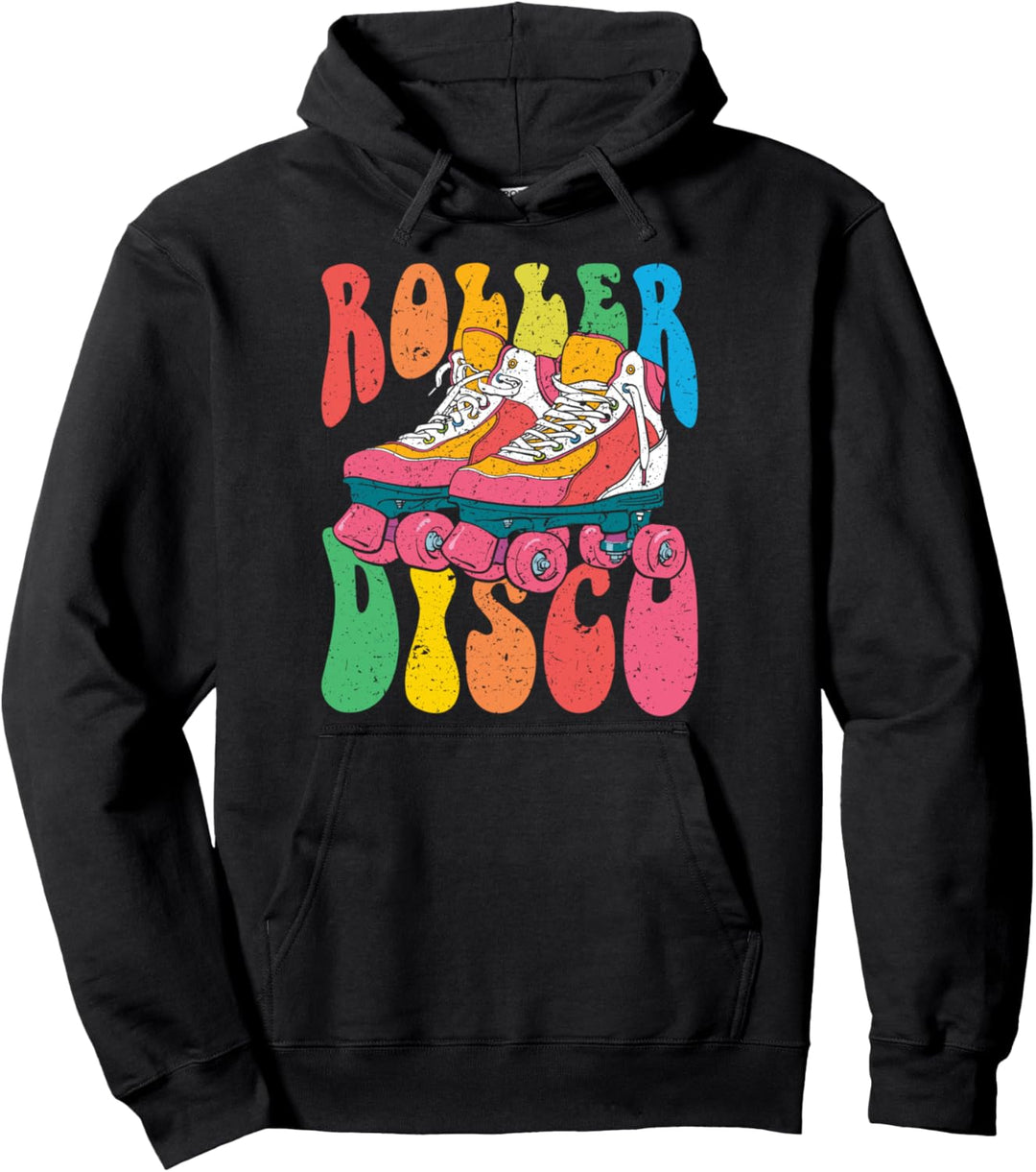 70er, Siebziger, 1970, Roller Disco Pullover Hoodie