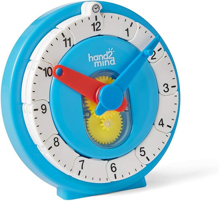 Learning Resources Zeitgemässe Zahlenleisten-Uhr für Kinder, Uhrzeit erlernen, Mathe-Anschauungsmate