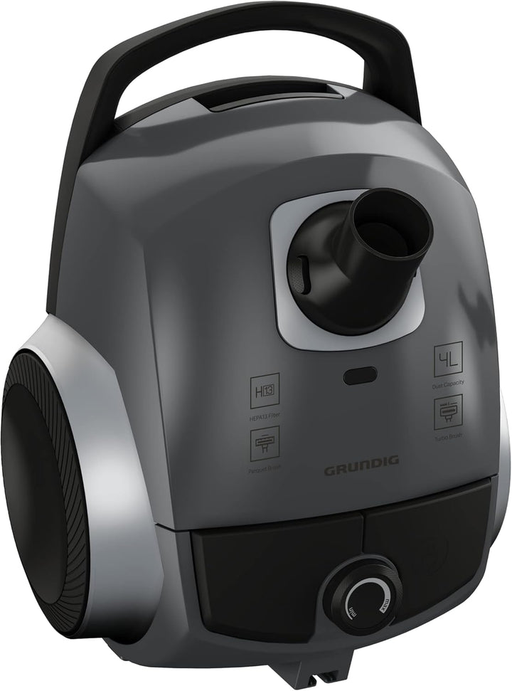 GRUNDIG VCC 6250 ECO Bodenstaubsauger, aus 43,1% recyceltem Kunststoff, 800 W Leistung, 4 Liter Stau