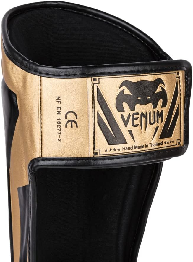 Venum Elite Boxen Schienbeinschutz M Gold/Schwarz, M Gold/Schwarz