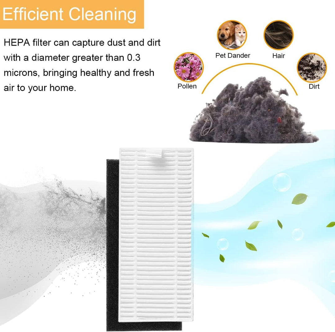 Ersatzteile für Ecovacs Deebot ozmo U2 DGN22 U2 Pro Roboter Staubsauger, Zubehör Set 1 Hauptbürste,
