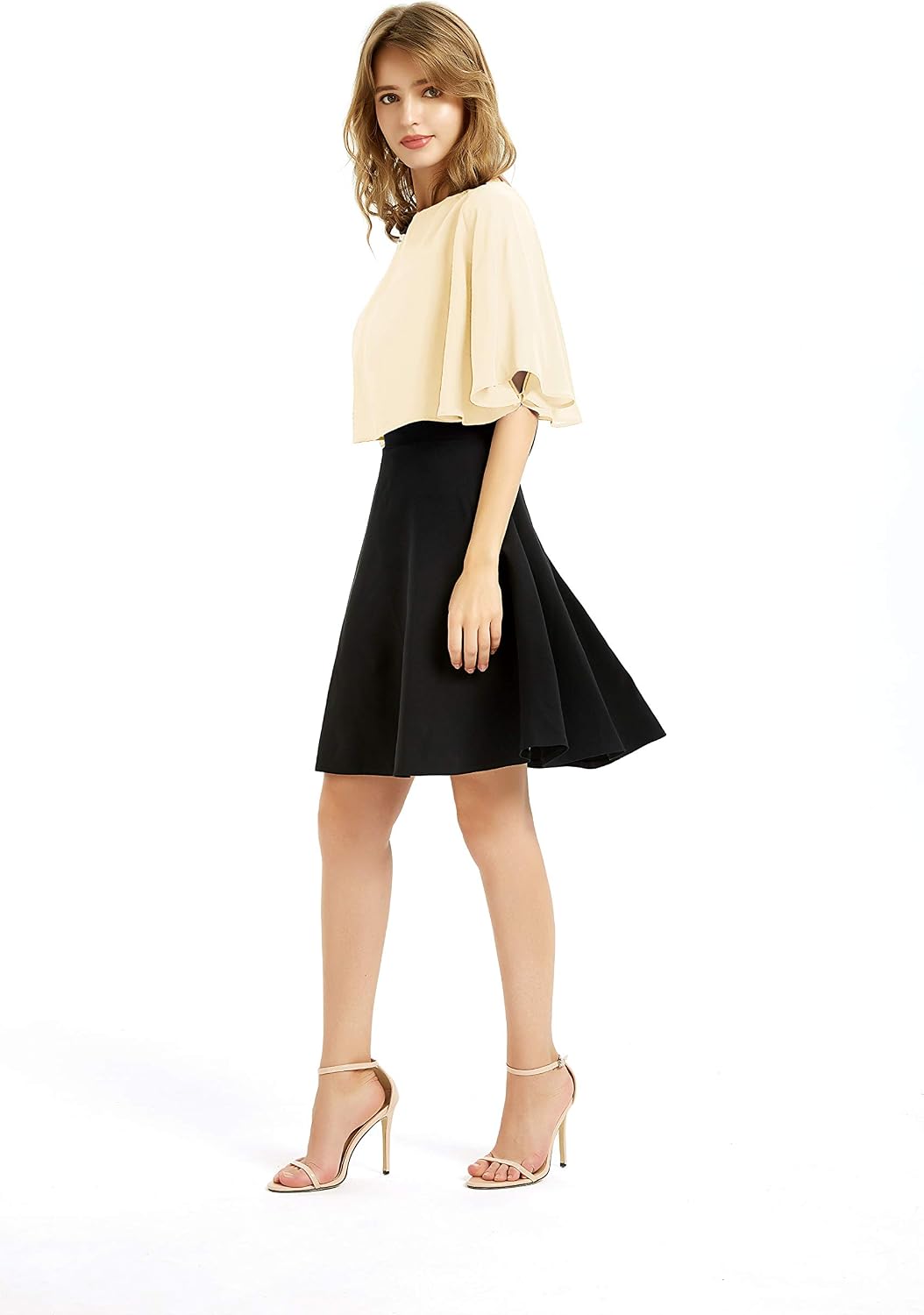 BUCUXE Weicher Chiffon-Schal für Damen, für Abendkleid, Hochzeit, Umhang, Bolero, Überwurf Einheitsg