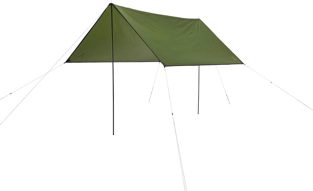 GRAND CANYON Zuni 3, 3 x 3m Multifunktion Tarp / Sonnensegel inkl. Stangen, Zeltplane, Wasserdicht,