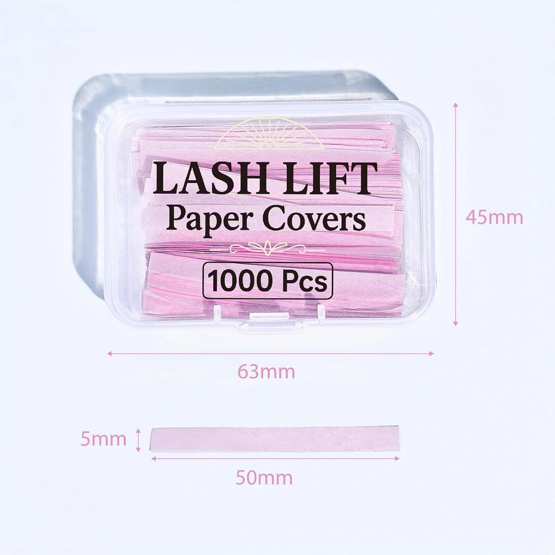 Libeauty Lash Lift Papier, 1000 Stück Wimpernlift Bänder, wiederverwendbares Lash Lift Ribbon, Wimpe