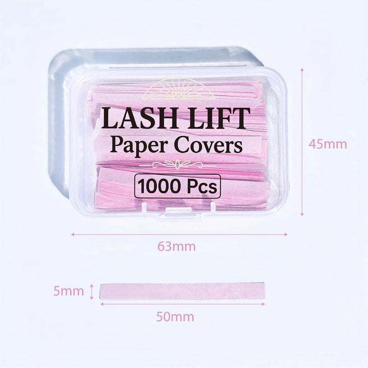 Libeauty Lash Lift Papier, 1000 Stück Wimpernlift Bänder, wiederverwendbares Lash Lift Ribbon, Wimpe