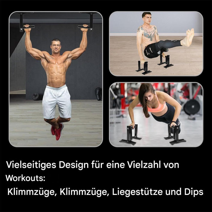 Türrahmen Klimmzugstange | Robuste Krafttrainings Klimmstange für Heimfitness - Zwei Stücke Klappbar