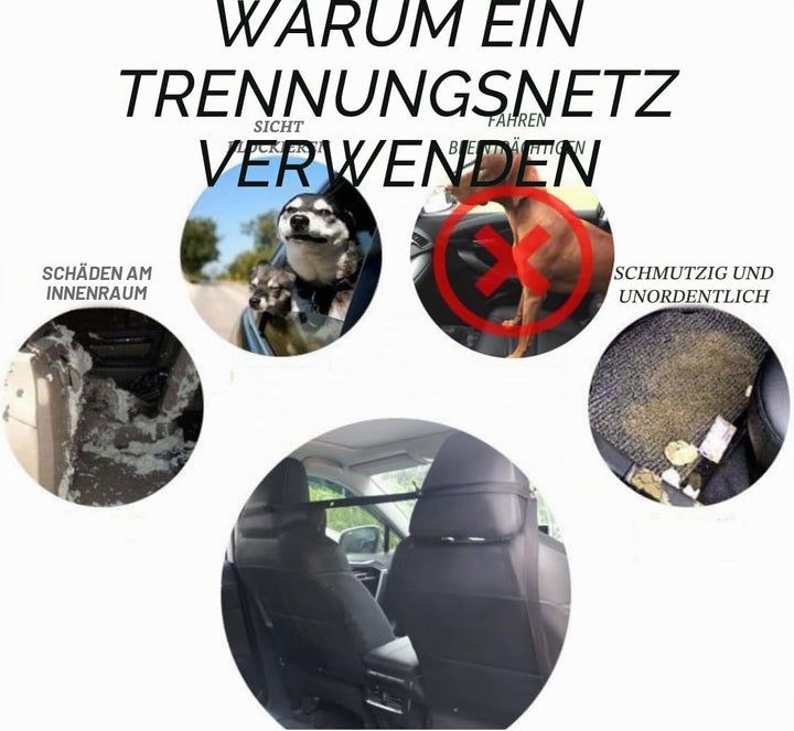 Auto Sicherheitsbarriere Hundenetz, Absperrnetz für den Kofferraum, Trennnetz für den Kofferraum von