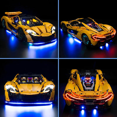 LocoLee Licht Kompatibel mit Lego Technic 42172 McLaren P1, Nur Lichter Set - Kein Modell, Licht Bel