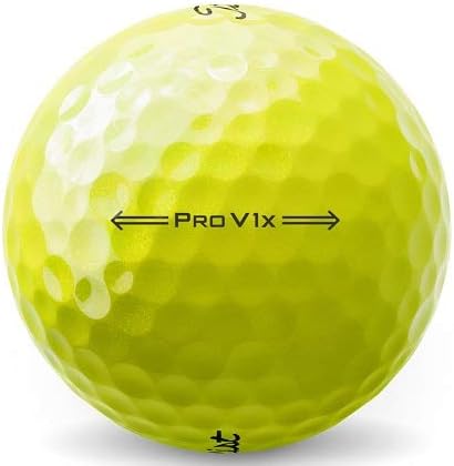 Titleist Pro V1x Golfbälle (EIN Dutzend) Niedrige Ziffern gelb, Niedrige Ziffern gelb