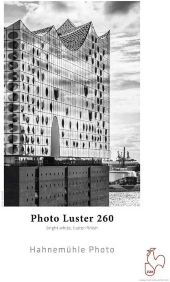 Hahnemühle Photo Luster Papier, 260 g/m², DIN A3+, 329 x 483 mm, hellweiss, Fotopapier, 329 x 483 mm