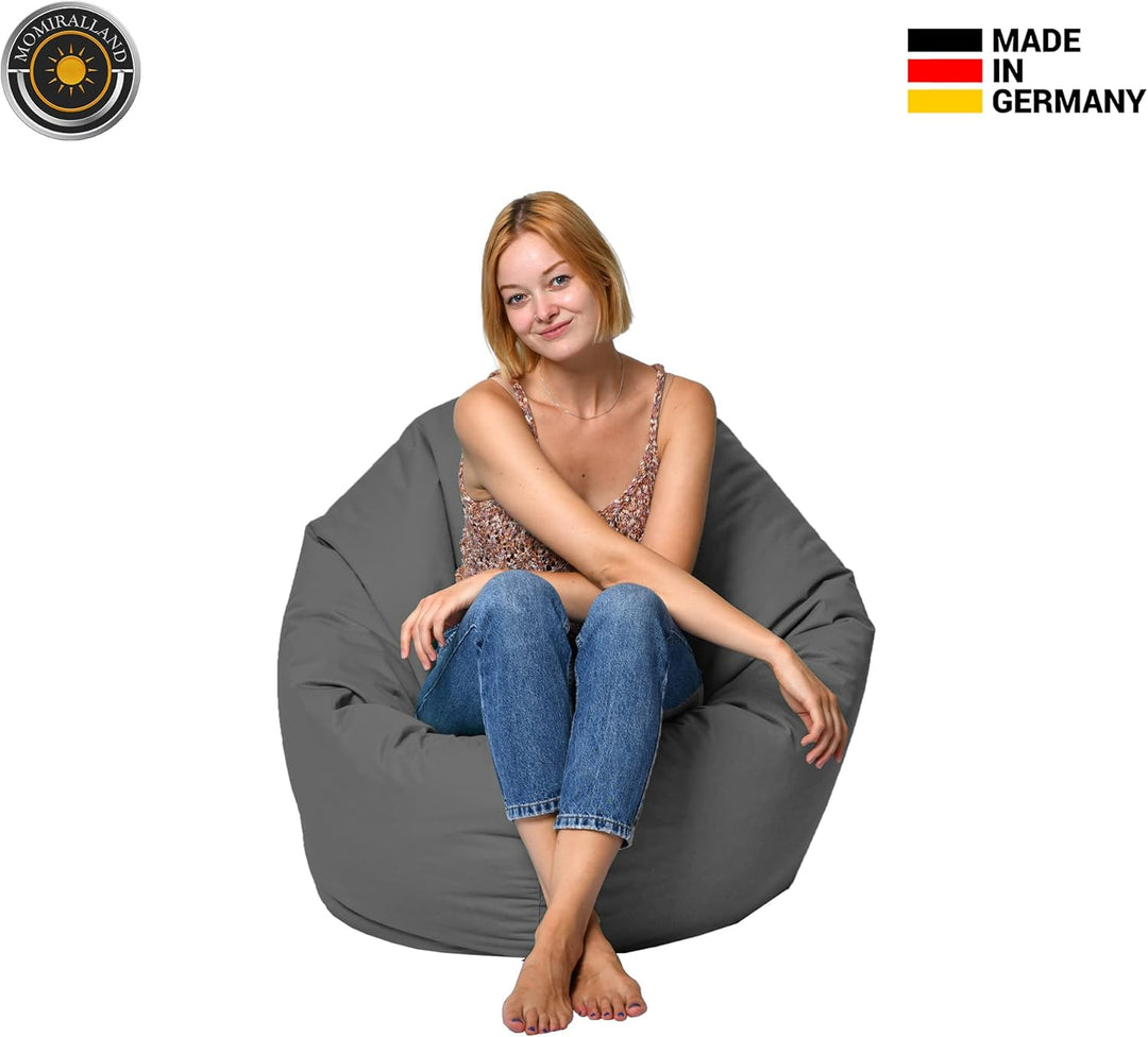 Momiralland Sitzsack 2 in 1 Funktion für bequemes Sitzen & Liegen – Indoor & Outdoor da er Wasserfes