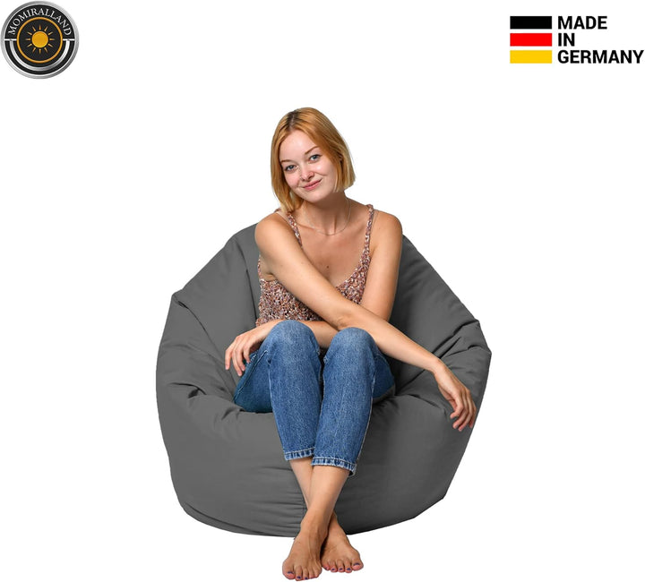 Momiralland Sitzsack 2 in 1 Funktion für bequemes Sitzen & Liegen – Indoor & Outdoor da er Wasserfes