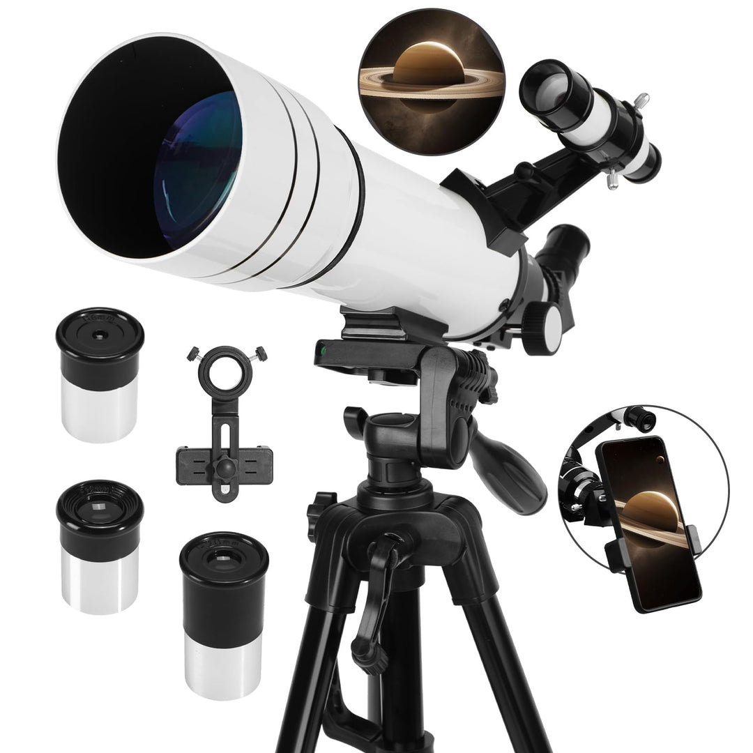 Teleskop, Astronomie Teleskop für Erwachsene High Powered, 70mm Apertur 400mm Professionelle Refrakt