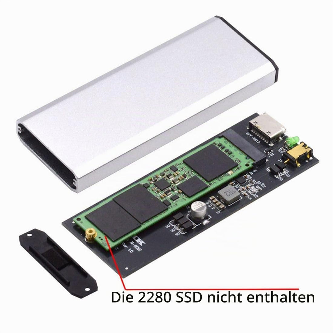 chenyang M.2 NVME/AHCI PCIe SSD zu Oculink SFF-8612 SFF-8611 Festplattengehäuse Konverteradapter mit