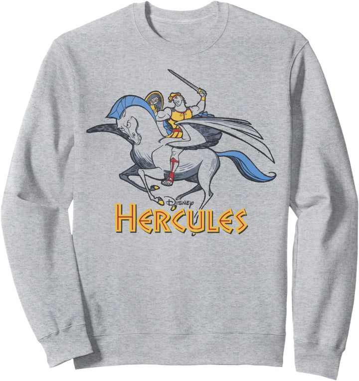 Disney Hercules Pegasus And Hercules Title Portrait Sweatshirt
