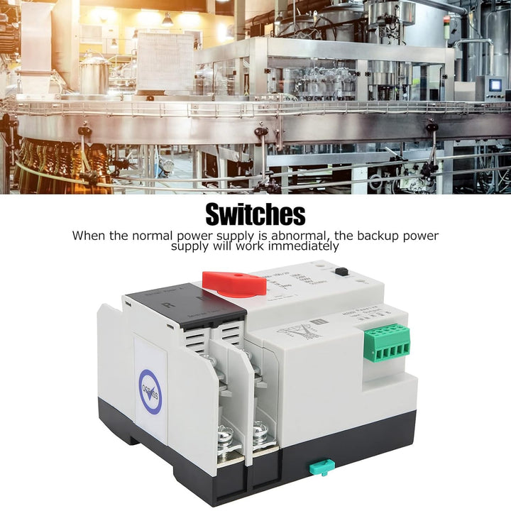 Dual Power Automatischer Transferschalter, Automatic Transfer Switch, Automatischer 220-V-Transfersc