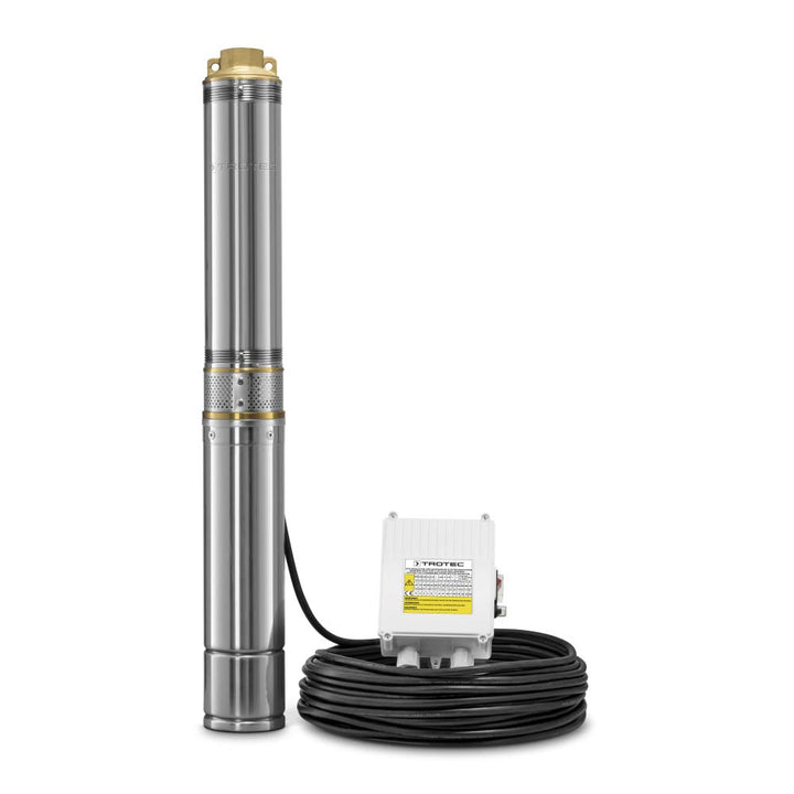 TROTEC Tiefbrunnenpumpe TDP 5500 E, Förderleistung: 6.000 l/Std, Gehäuse aus rostfreiem Edelstahl, I