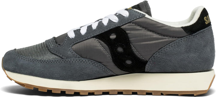 Saucony Jazz Original Vintage Herren Sportschuhe 35.5 EU Grey Black, 35.5 EU Grey Black