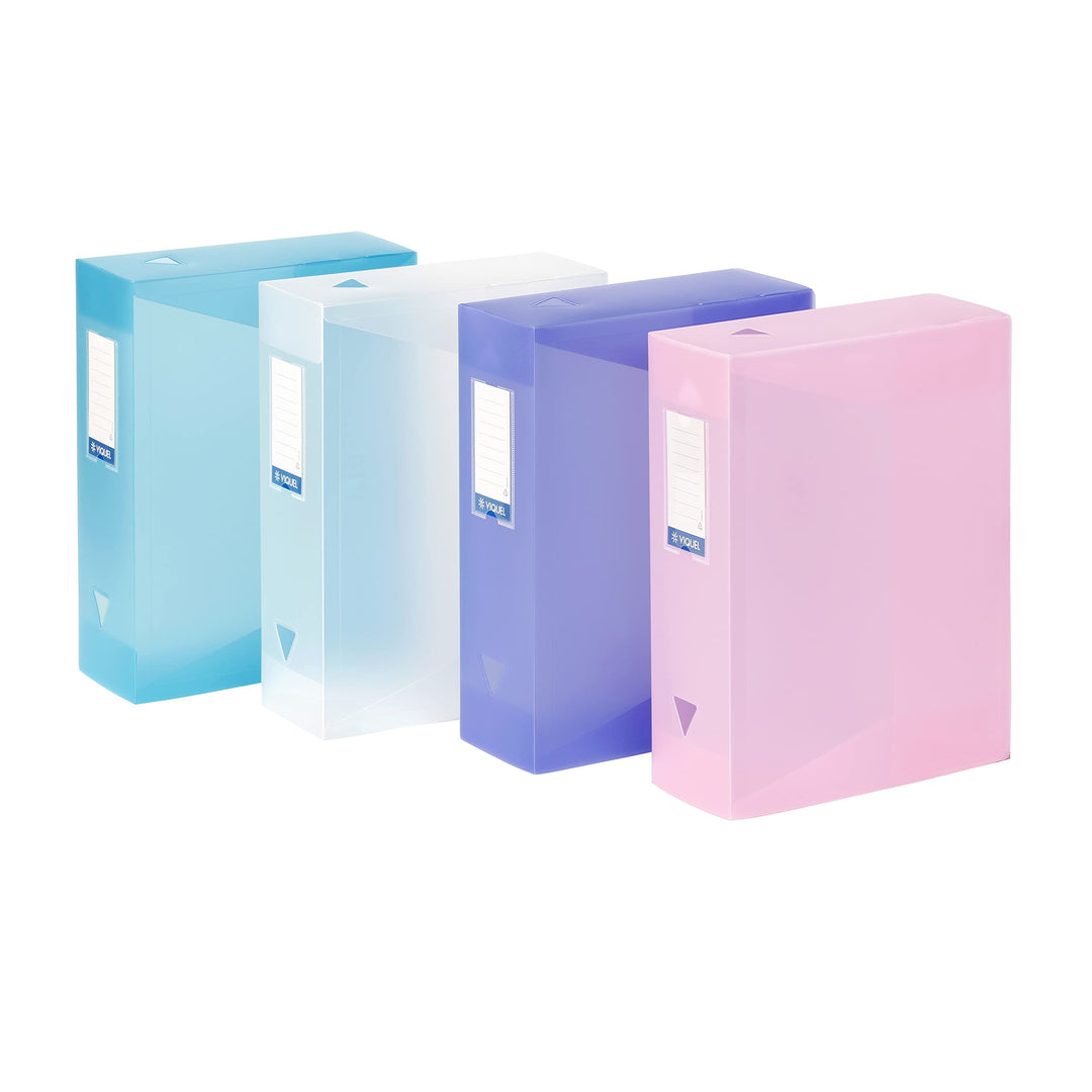 Viquel - 4 Stück Sortierboxen aus Kunststoff - 4 Stück grosse Kapazität Archivboxen - Propysoft Sort