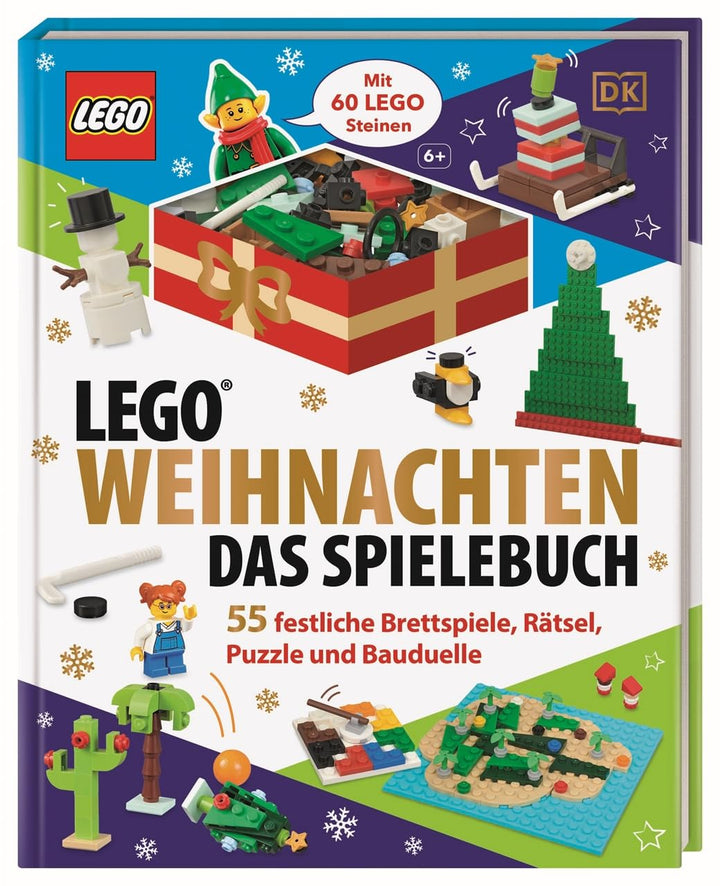 LEGO® Weihnachten Das Spielebuch: 55 festliche Brettspiele, Rätsel, Puzzle, Bauduelle – inkl. 60 wei