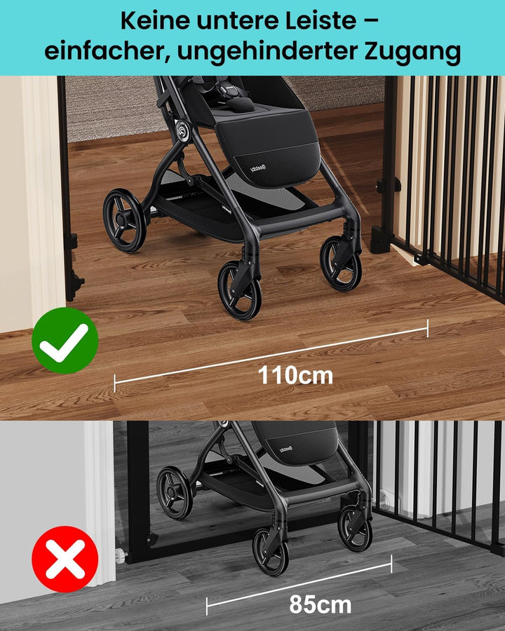 YEAUPE PRO Treppenschutzgitter Zum Bohren, für Breiten 75-110 cm | Türschutzgitter, Kinderschutzgitt