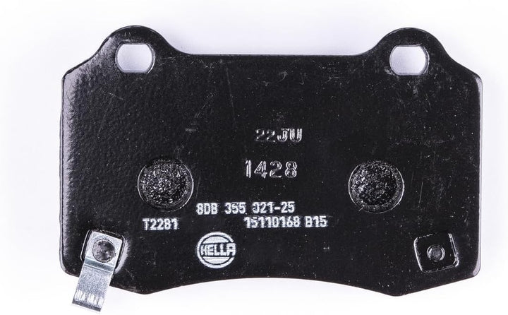 HELLA PAGID 8DB 355 021-251 Bremsbelagsatz - T2281 - Dicke/Stärke: 14.7mm - Bremssystem: Brembo - mi
