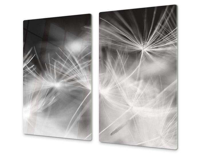 Schneidbrett aus Hartglas und schützende Arbeitsoberfläche – Schneideplatten SINGLE mit 60 x 52 cm u