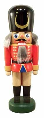 Rudolphs Schatzkiste Nussknacker Wachsoldat rot Höhe 22cm NEU Weihnachten Seiffen Nutcracker Nüsse E