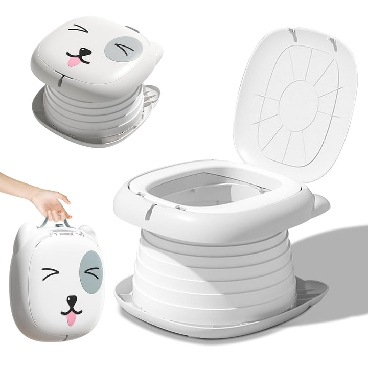 Faltbarer Toilettensitz Kinder,Töpfchen Falttoilette Kinder,Tragbares Reise-Klapptöpfchen,Toilettens