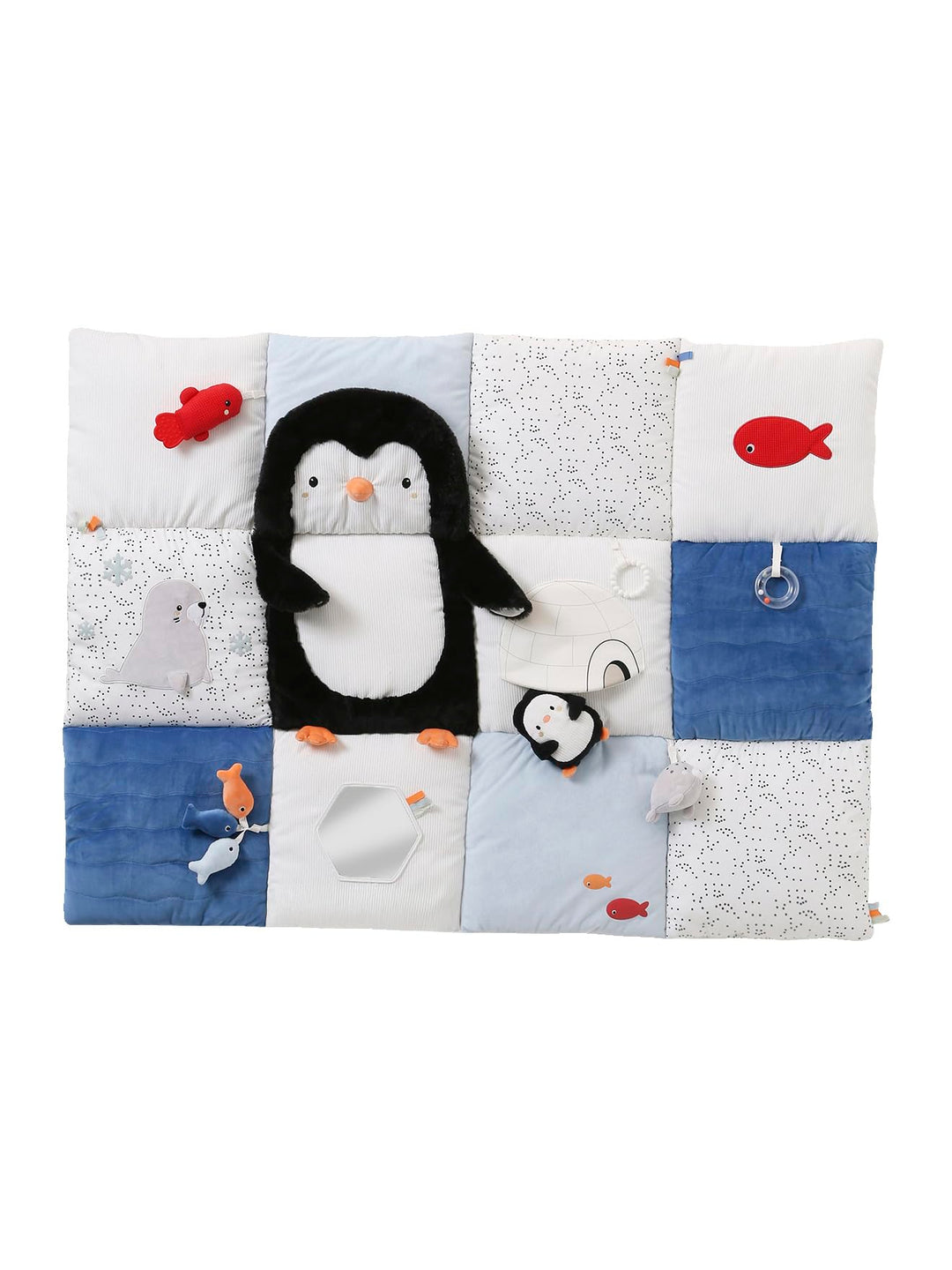 VERTBAUDET Baby Activity-Decke schwarz pinguin, schwarz pinguin
