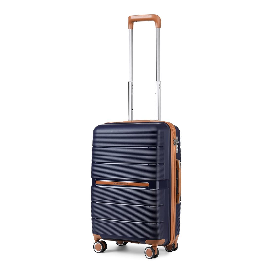 British Traveller Reisekoffer Handgepäck Koffer Trolleys Handgepäck Hartschalenkoffer 100% PP Handge
