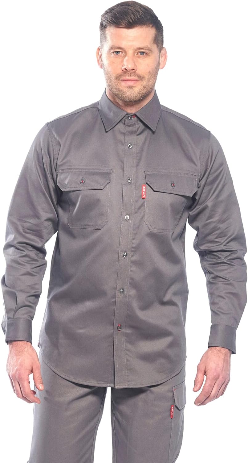 Portwest Bizflame 88/12 Hemd, Grösse: XXXL, Farbe: Grau, FR89GRRXXXL Grau 3XL, Grau 3XL