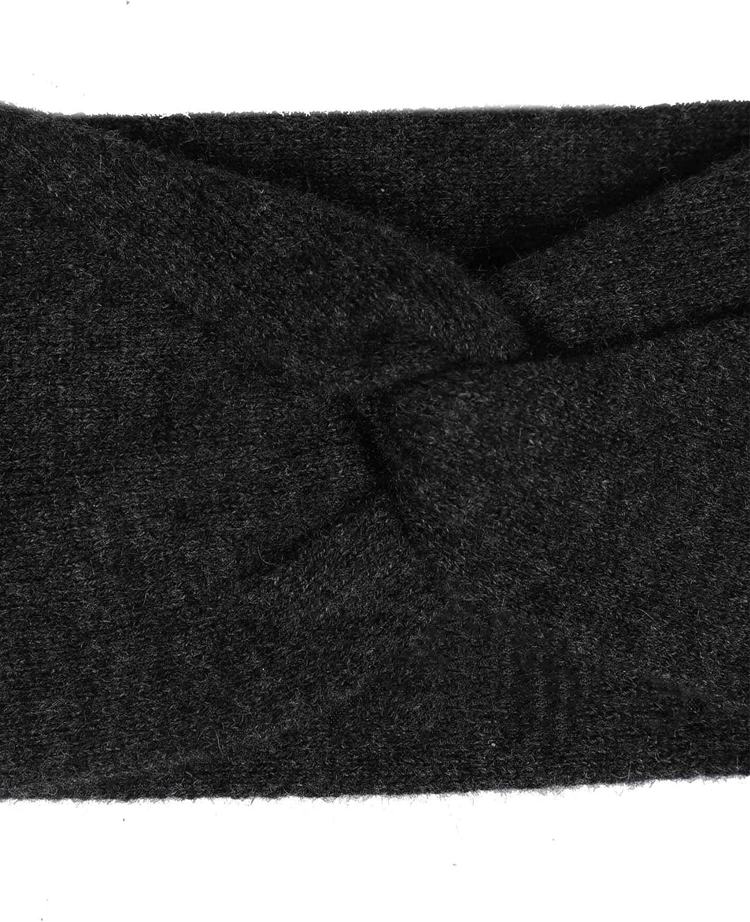 Zwillingsherz Stirnband aus 100% Kaschmir - Hochwertiges Strick-Kopfband im Uni Design für Damen Fra