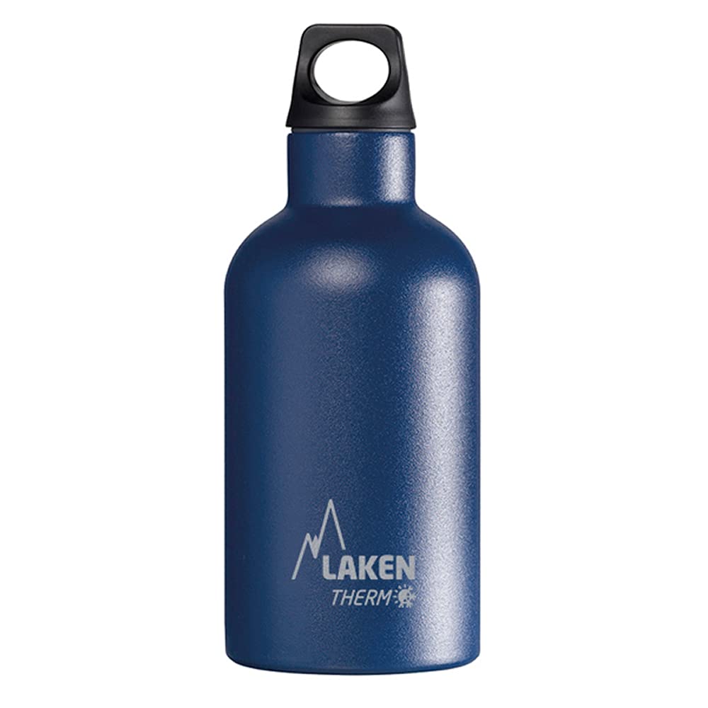 Laken Thermo Futura Thermosflasche Isolierflasche Edelstahl Trinkflasche Schmale Öffnung 0.35 Dunkel