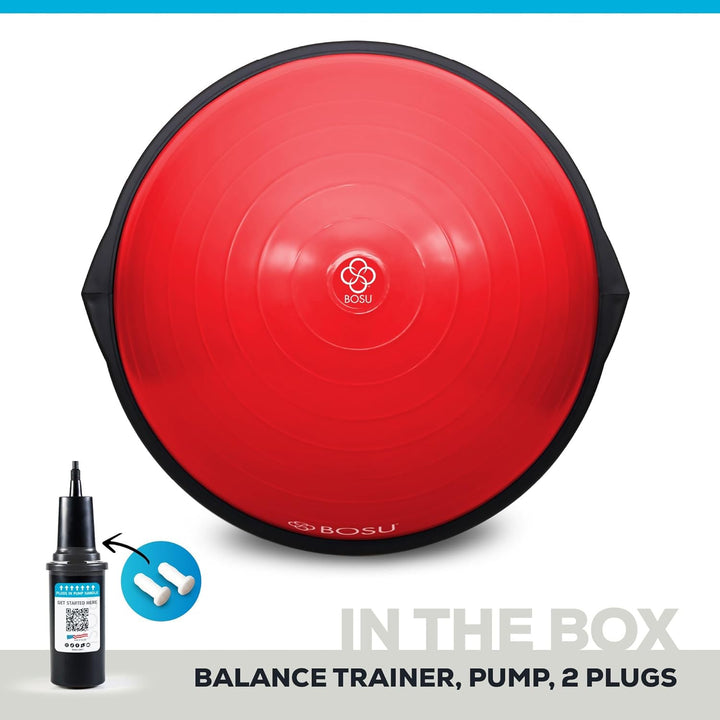 Bosu, Home Gym Equipment, The Original Balance Trainer, 66 cm Durchmesser rot / schwarz, rot / schwa
