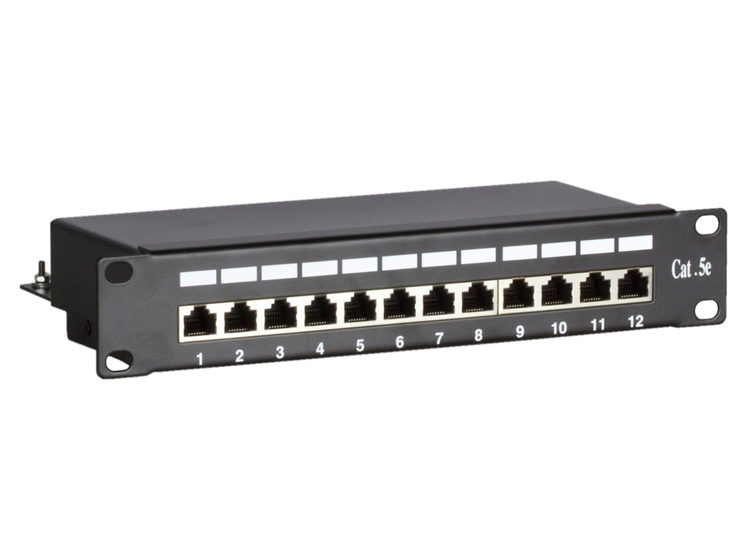 Patchpanel 10 Zoll - 12-fach FTP Patchpanel CAT 5e