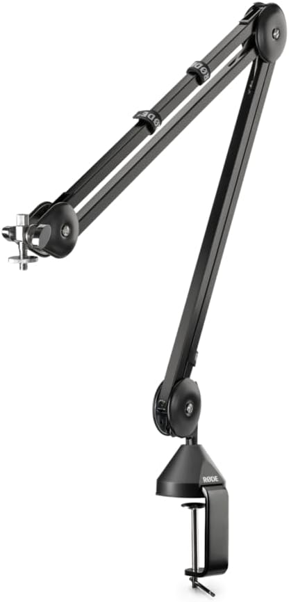 RØDE NT1 5 Generation Grossmembran-Kondensatormikrofon & PSA1 Rundfunk-Gelenkarmstativ, Schwarz NT1