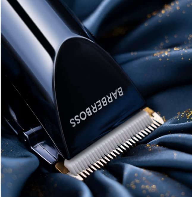 BarberBoss Akku-Haarschneider, Herren-Bartschneider, USB wiederaufladbar, 2 Geschwindigkeitseinstell