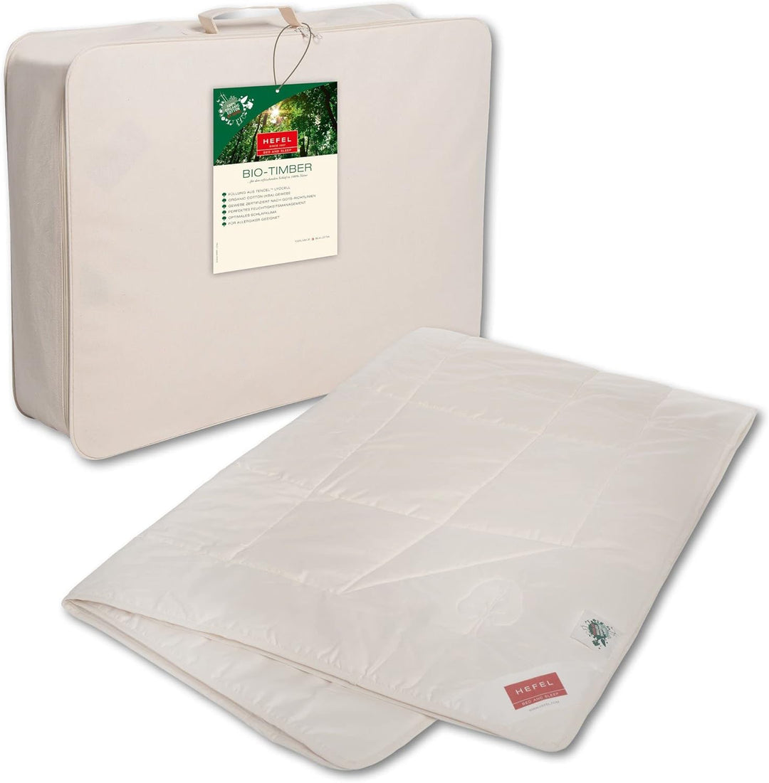 HEFEL Bio Timber Sommerdecke Tencel Bettdecke 140 g/m² 155 x 220 cm